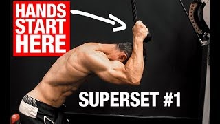 The BEST Triceps Supersets SLEEVE BUSTERS [upl. by Esaertal]