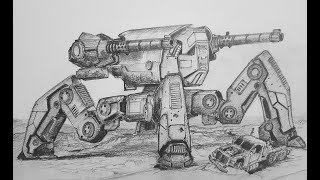 How to Draw Raijin War Robots [upl. by Sivert]