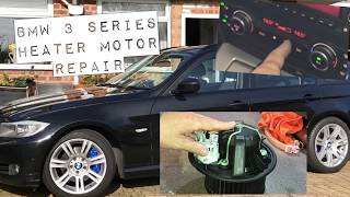 BMW Heater Blower Motor Repair 3 Series amp 1 Series quotEasy Fixquot [upl. by Kulseth]