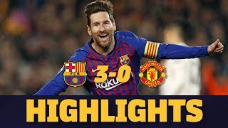 BARÇA 30 MANCHESTER UNITED  Match highlights [upl. by Nesnar]