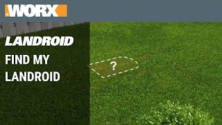 Find My Landroid  WORX Landroid robotic mower [upl. by Eednam]