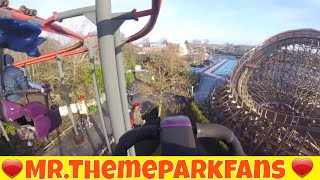 Plopsaland onride attracties rollercoasters Super Splash flat rides en Grote Golf 2016 [upl. by Enayd]