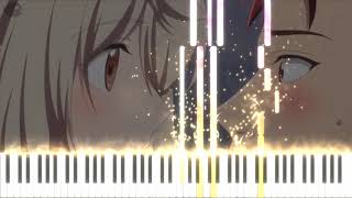 Ookami san wa Taberaretai Episode 2  OST  Love Sensei  Piano Tutorial [upl. by Joann392]