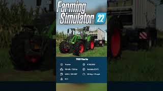 Fendt 700 Vario  FS22 Fact Sheet [upl. by Atilrahc]