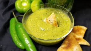 How to make TOMATILLO AVOCADO SALSA ❤ [upl. by Atiloj65]