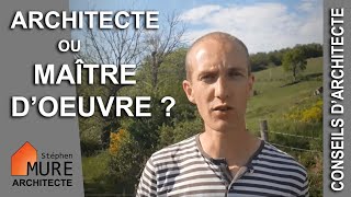 Architecte ou Maître doeuvre  MinutArchi 17 [upl. by Ahsinev]