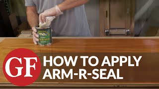 HOW TO APPLY ARMRSEAL URETHANE TOPCOAT  General Finishes [upl. by Atidnan]