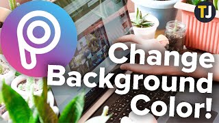 How To Change The Background Color In PicsArt [upl. by Dixie171]