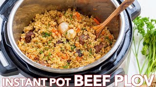 How To Make Instant Pot Rice Recipe Beef Plov Recipe [upl. by Mandy575]