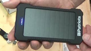 Patriot Power Cell Solar Powered Rugged USB Battery Pack Unboxing [upl. by Catt]