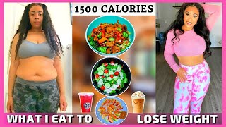 WHAT I EAT IN A DAY TO LOSE 25 POUNDS IN 1 MONTH  1500 Calories  No Restrictions  Rosa Charice [upl. by Goeselt]