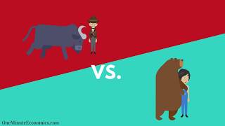 Bull and Bear Markets Bullish vs Bearish Explained in One Minute From Definition to Examples [upl. by Pesek]