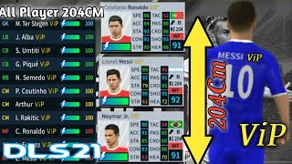 Dream League Soccer 2019 Vip Apk All Players 204CM [upl. by Aivatnohs]