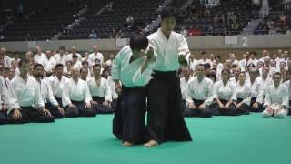 Aikido Class Mitsuteru Ueshiba Hombu Dojocho  12th IAF Congress in Takasaki [upl. by Sandie408]