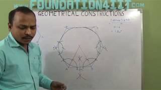 How to Construct the Inscribed Circle of a Regular Hexagon [upl. by Brooking112]