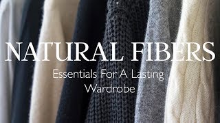 The Best Fabrics For Your Wardrobe  Natural Fiber Guide [upl. by Urbano107]