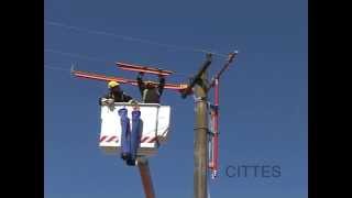 Cambio de cruceta  132 kV Trabajos con Tensión [upl. by Lekram771]