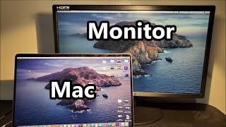 MacBook How to Connect to Monitor amp MirrorExtendChange Main Display [upl. by Awad101]