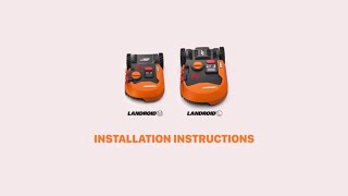 Installation Instructions  WORX Landroid [upl. by Neroled]