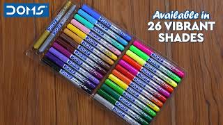 DOMS  Brush Pens 26 shades [upl. by Eniawd]