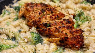 Chicken and Broccoli Alfredo Pasta Must Try [upl. by Alolomo295]