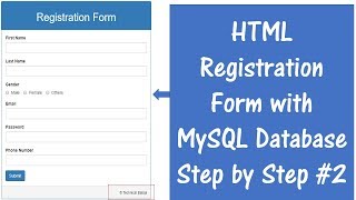 How to Connect HTML Form with MySQL Database using PHP [upl. by Ear]