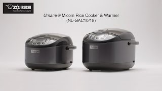 Zojirushi Umami® Micom Rice Cooker amp Warmer NLGAC1018 [upl. by Thetis]