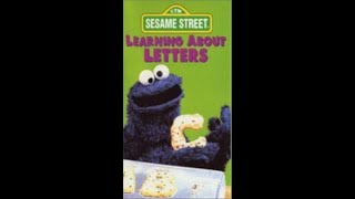 My Sesame Street Home Video  Learning About Letters Sony Wonder Version [upl. by Nonahs394]