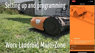 How to set up and use the Worx Landroid Multi Zone Setting [upl. by Suriaj]