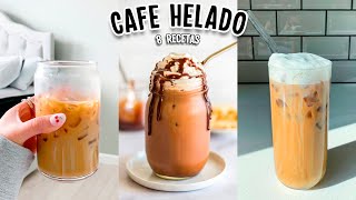 HAZ EL MEJOR CAFE HELADO 8 RECETAS FACILES Tutoriales Belen [upl. by Aoht]