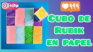 Tutorial cubo de rubik de papel mestraambclasse [upl. by Klotz]