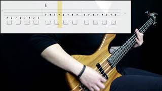 The Strokes  Reptilia Bass Cover Play Along Tabs In Video [upl. by Catina]