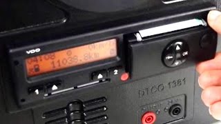 How to change tachograph paper rolls in the Siemens VDO Digital Tachograph [upl. by Ailongam]