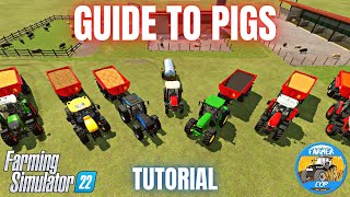 GUIDE TO PIGS  Farming Simulator 22 [upl. by Oijimer]