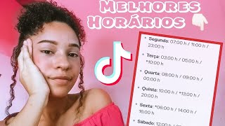 QUAL O MELHOR HORÁRIO PARA POSTAR NO TIKTOK [upl. by Jameson]