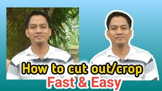 How to Cut Out PictureRemove Background in PicsArt Crop MethodErase Background Outline Picture [upl. by Ailsun]