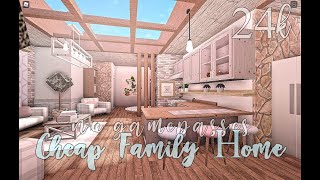 Bloxburg Cheap Family Home No Gamepasses 24k [upl. by Leahcir]