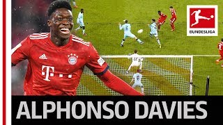 18YearOld Alphonso Davies Scores His First Goal for FC Bayern München [upl. by Ahseekat760]