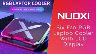 NUOXI Q8 RGB Laptop Cooler Raw Review [upl. by Anek]