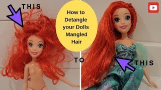 How to Detangle Doll Hair [upl. by Emilio865]