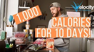 1000 CALORIES A DAY FOR 10 DAYS  Serious weight loss [upl. by Earized]