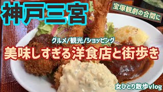 【神戸三宮、花隈、元町散歩】美味しい洋食を求めて歩くオシャレな乙仲通りではずむ買い物 [upl. by Adnat]