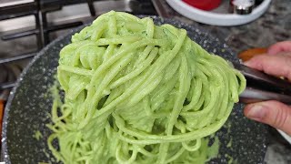 GREEN SPAGHETTI  EASY Mexican Style Green Spaghetti  Spaghetti Verde Recipe [upl. by Ann-Marie]