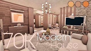 BLOXBURG 70K MODERN HOUSE  NOGAMEPASS [upl. by Ogg305]