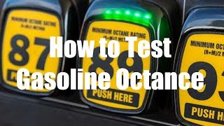 how to test gasoline octane [upl. by Mashe58]