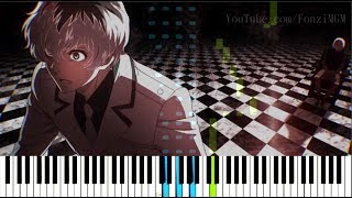 Tokyo Ghoulre Season 3 OP quotAsphyxiaquot  CöshuNie Synthesia Piano Tutorial [upl. by Tager468]