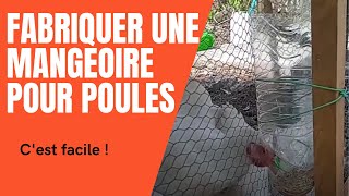 🐔 Comment réaliser une mangeoire pour vos poules 🐔 [upl. by Enniotna]