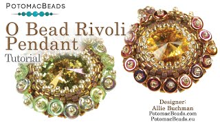 O Bead Rivoli Bezel DIY Jewelry Making Tutorial by PotomacBeads [upl. by Noira572]