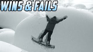 JUST SEND IT  Funny Snowboarding Tricks Wins amp Fails [upl. by Bealle931]