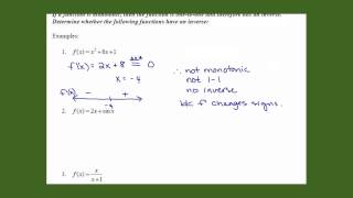 53 Monotonic Functions [upl. by Ashien]